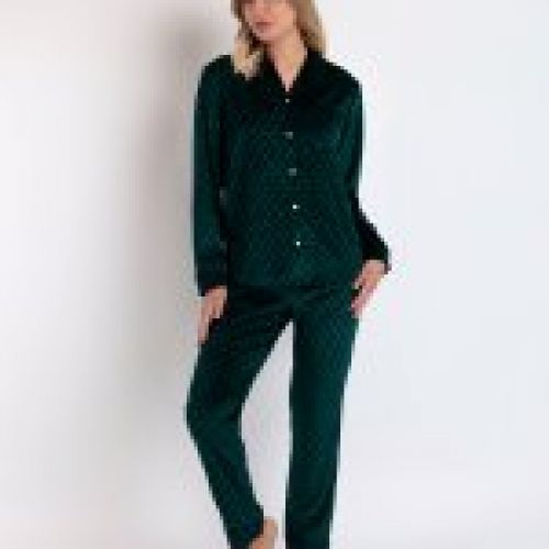 62555 PIJAMA MUJER ABIERTO TERCIOPELO  ADMAS LUXURY