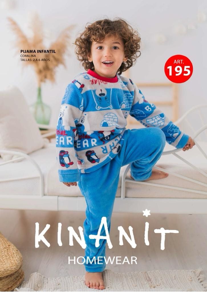 kn 195 pijama coralina niño