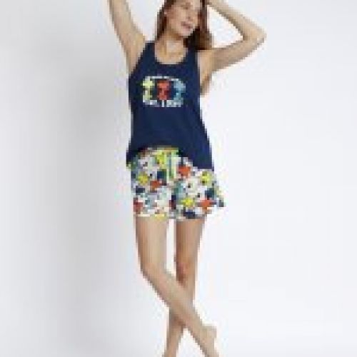 62433 PIJAMA MUJER TIRANTE SNOOPY 100% ALGODON ADMAS +