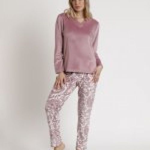 62654 PIJAMA MUJER CALENTITO VELVET ADMAS CLASSIC