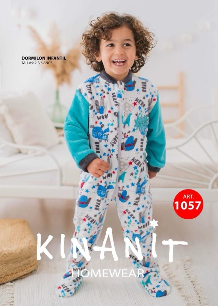 KN 1057 PIJAMA NIÑO DORMILON CORALINA 2 A 6 KINANIT