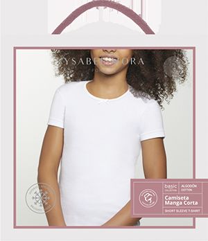 18302 CAMISETA INFANTIL MANGA CORTA YSABEL MORA