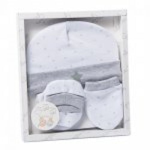 juego infantil 3 pcs estrellitas gris