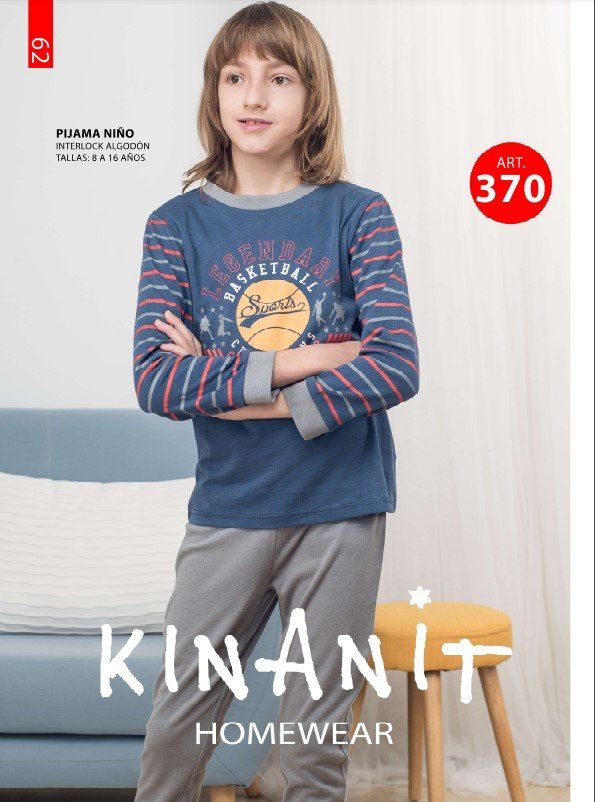 KIN 370 PIJAMA INTERLOCK NIÑO