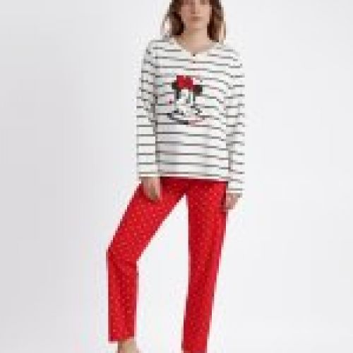 60550 PIJAMA SEÑORA INTERLOCK 100% ALGODON  MINNIE DISNEY ADMAS