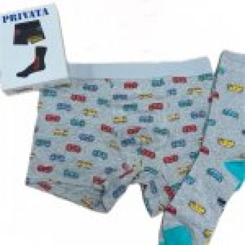 PV503 PACK BOXER MAS CALCETIN CAJA REGALO PRIVATA