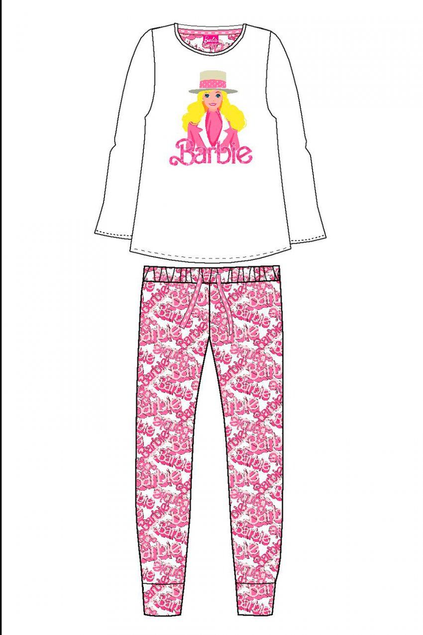 62955 PIJAMA MUJER 100% ALGODON BARBIE ADMAS