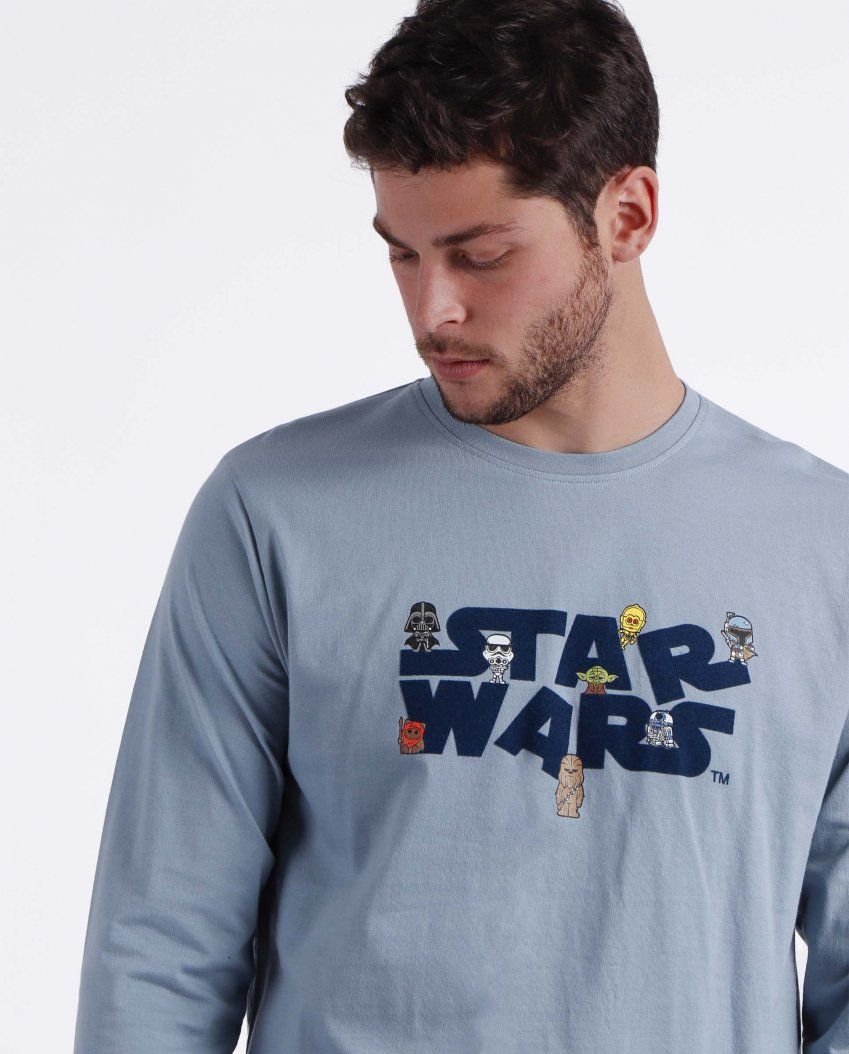 60724 PIJAMA CABALLERO INTERLOCK STARS WARS  ADMAS