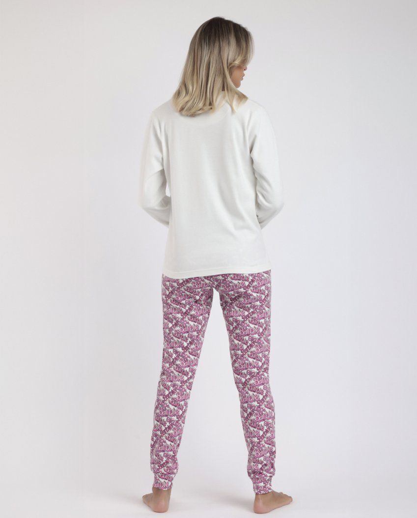 62955 PIJAMA MUJER 100% ALGODON BARBIE ADMAS