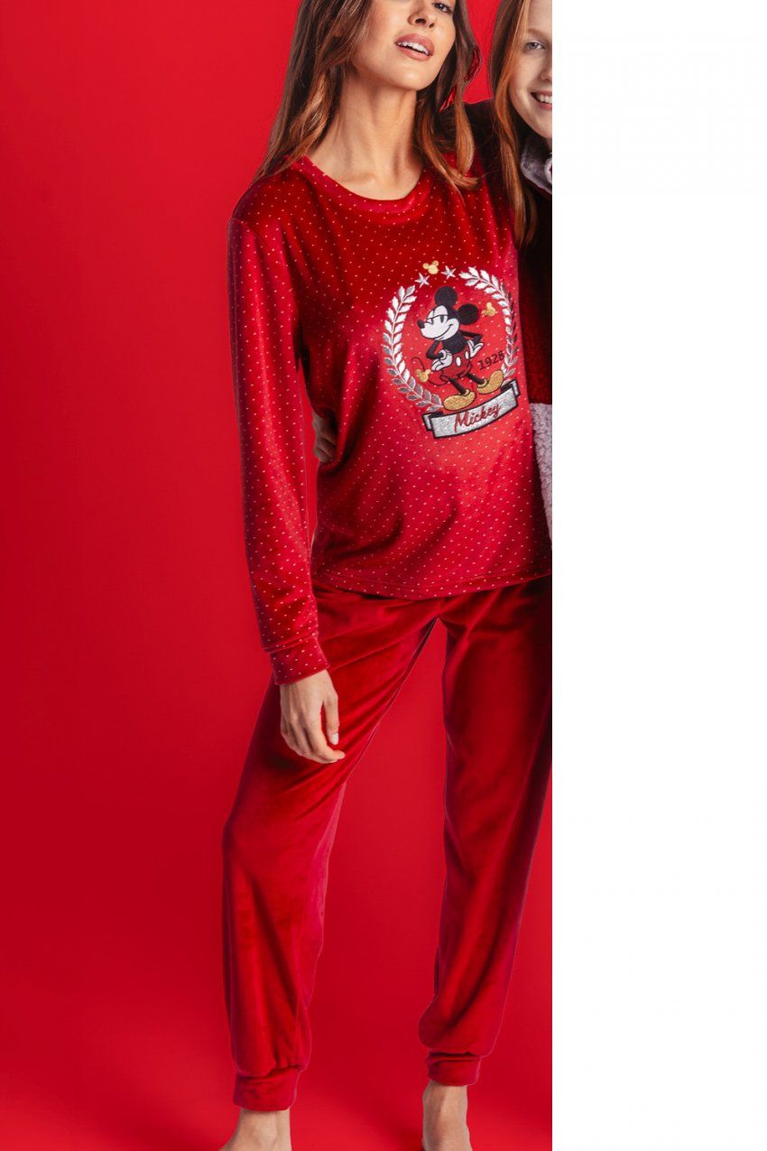 62316 PIJAMA MUJER VELVET MICKEY DISNEY