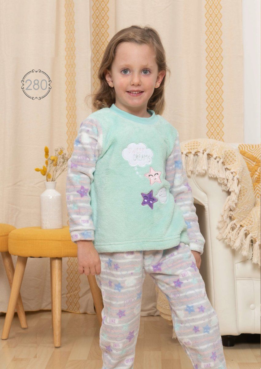 KN 280 PIJAMA INFANTIL NIÑA (NACARINA)  2 a 6 KINANIT