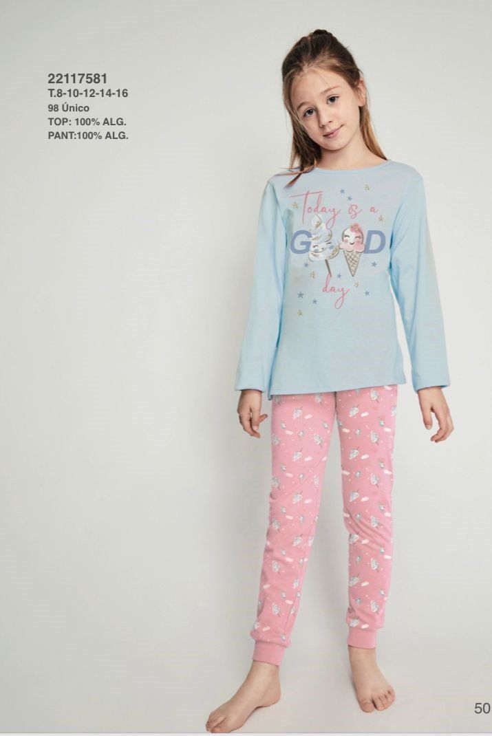 22117581  PIJAMA NIÑA 8 A 16 TOBOGAN