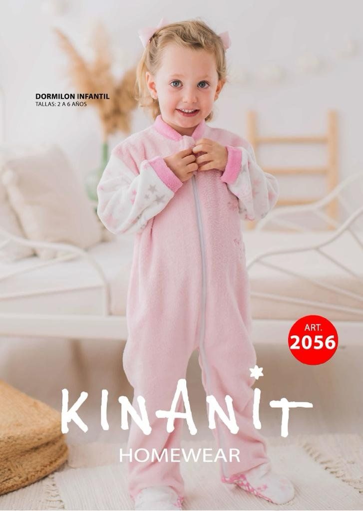 2056 PIJAMA NIÑA DORMILON CORALINA 2 A 6 KINANIT