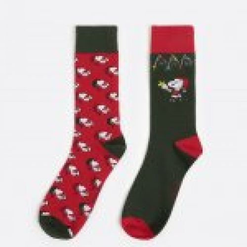 21416 LATA SNOOPY CALCETINES HOMBRE 2 PARES ADMAS