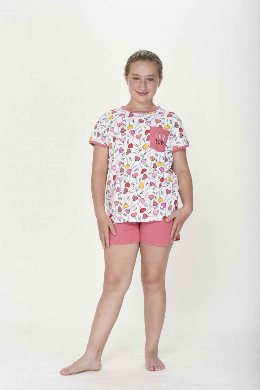 KN 406 PIJAMA NIÑA  VERANO 8 A 16  KINANIT