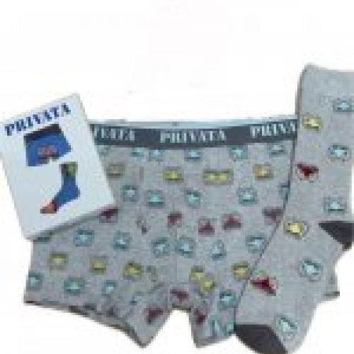 PV507 PACK BOXER MAS CALCETIN CAJA REGALO PRIVATA