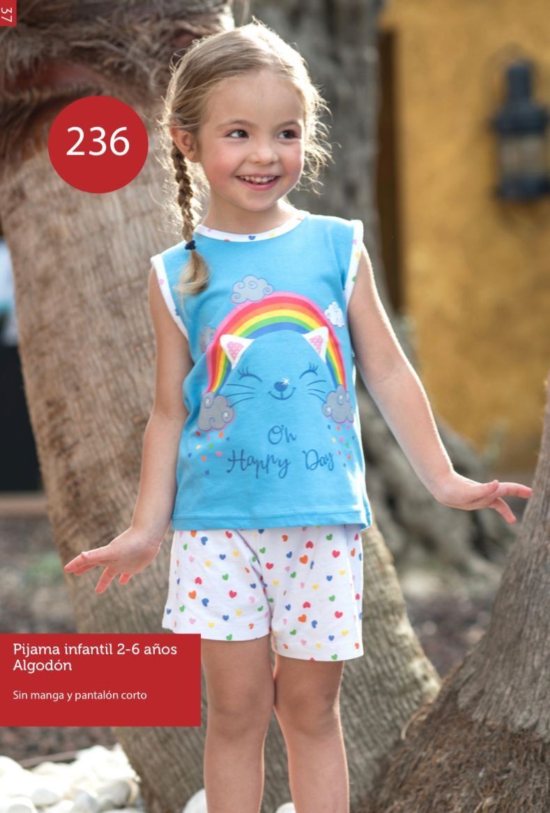 KN 236 PIJAMA NIÑA VERANO 2 A 6 KINANIT