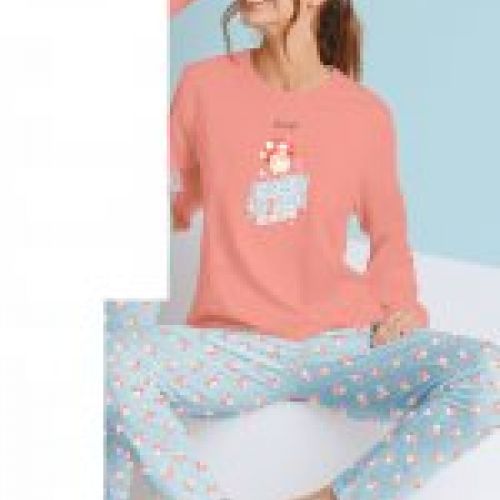 62749 PIJAMA MUJER 100% ALGODON MRS WONDERFUL