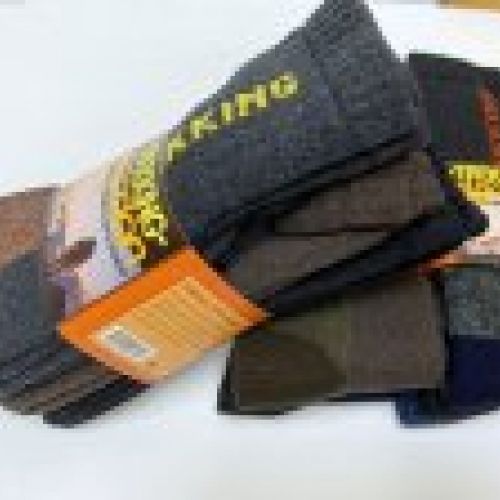 CALCETÍN TREKKING ALGODÓN UNIT.: 0,90€ PACK 3