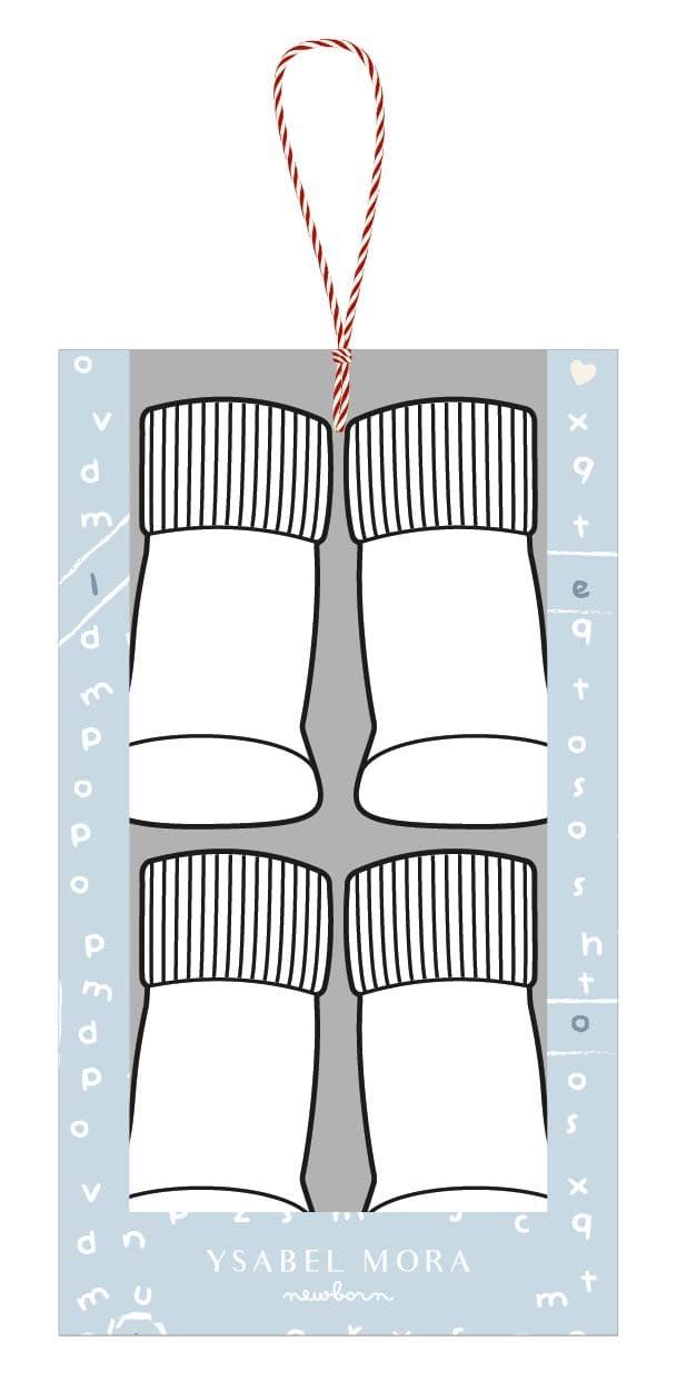 62159 CALCETIN RECIEN NACIDO FANTASIA PACK 2 YSABEL MORA