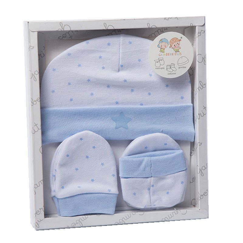 juego infantil 3 pcs estrellitas azul