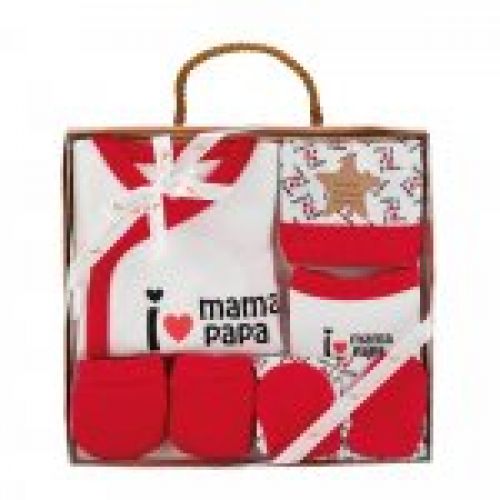 SET23 CONJUNTO INFANTIL 5 PIEZAS SET REGALO MAMA PAPA INTERBABY