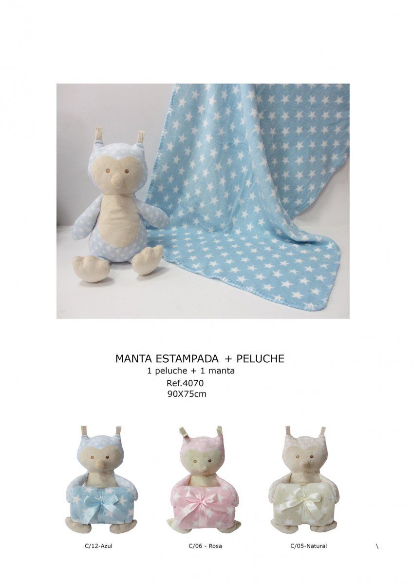 4070 MANTA + PELUCHE DUFFI BABY