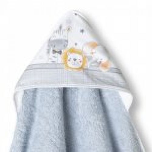 1229 CAPA BAÑO  O TOALLA BEBE ANIMALES LUNA 1X1 INTERBABY