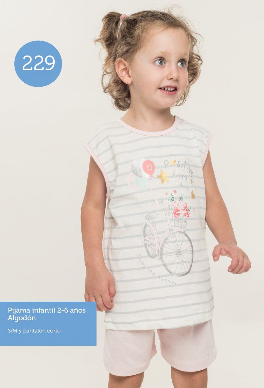 KN 229  PIJAMA NIÑA TITANTES VERANO 2 A 6 KINANIT