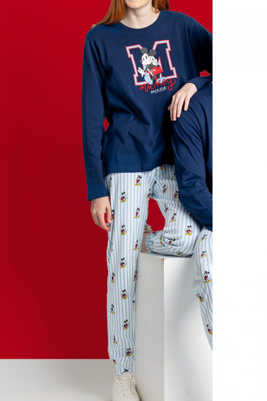 62662 PIJAMA SEÑORA MICKEY 100% ALGODON DISNEY ADMAS