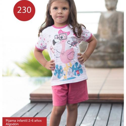 KN 230 PIJAMA NIÑA VERANO 2 A 6 KINANIT