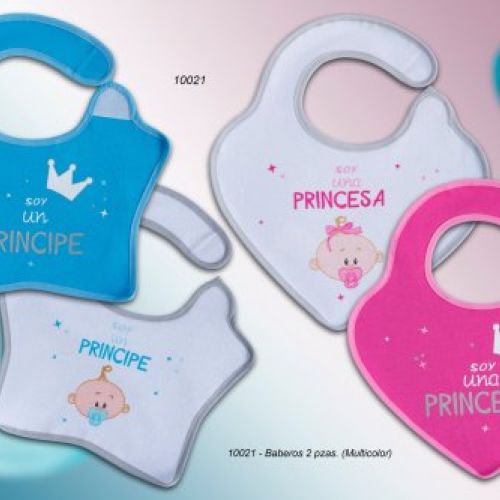 10021 BABEROS PRINCIPE PRINCESA PACK 2 GAMBERRITOS