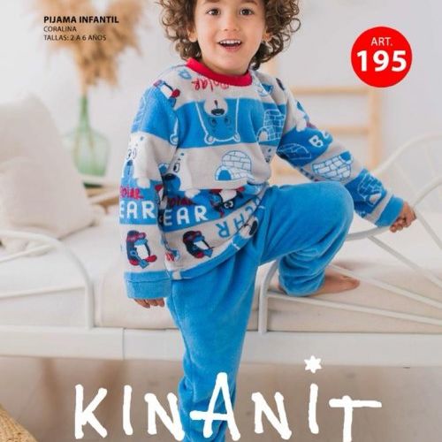 kn 195 pijama coralina niño