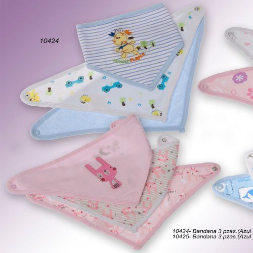 10424 BABEROS BANDANA  PACK 3 GAMBERRITOS