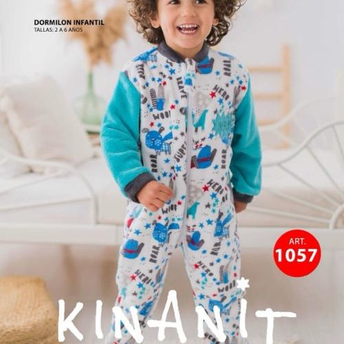 KN 1057 PIJAMA NIÑO DORMILON CORALINA 2 A 6 KINANIT