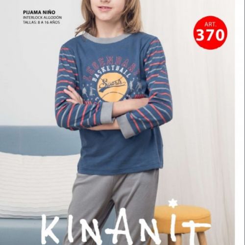 KIN 370 PIJAMA INTERLOCK NIÑO