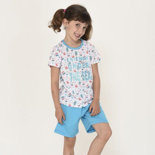 KN 203 PIJAMA NIÑA VERANO  2 A 6 KINANIT