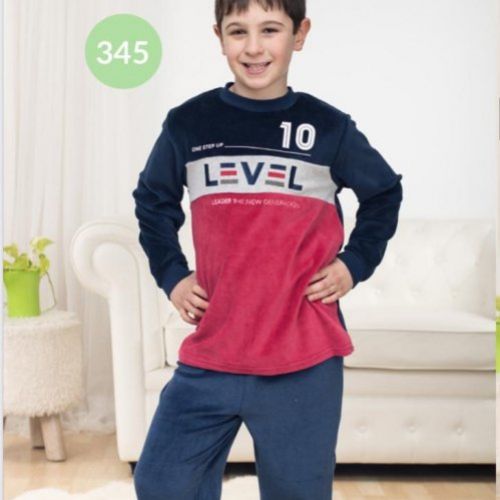 KN 345 PIJAMA NIÑO TERCIOPELO (8 16) KINANIT