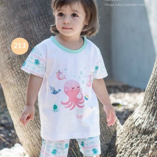 KN 213 PIJAMA NIÑA M/CORTA VERANO 2 A 6 KINANIT