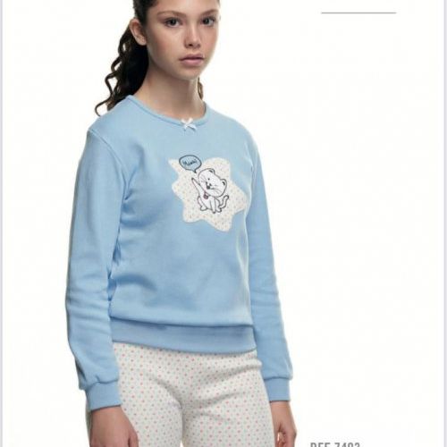 7493  PIJAMA NIÑA EVEN POLAR 6 A 18