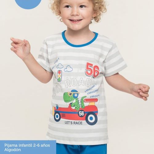 KN 127 PIJAMA NIÑO M/CORTA VERANO 2 A 6 KINANIT