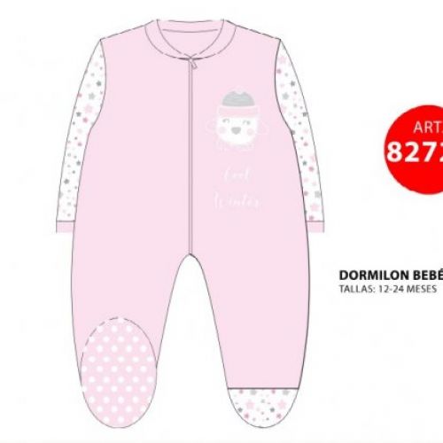 82720 PIJAMA DORMILON BEBE 12 A 24M NACARINA KINANIT