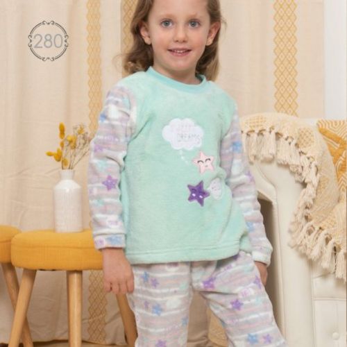 KN 280 PIJAMA INFANTIL NIÑA (NACARINA)  2 a 6 KINANIT