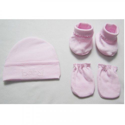 5334 CONJUNTO 3 PZ GORRO, MANOPLA, PATUCOS DUFFI BABY