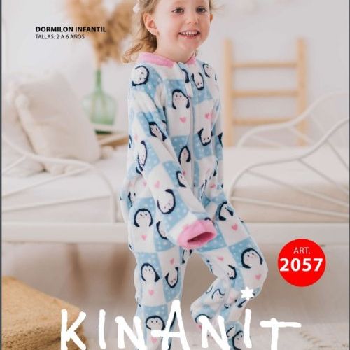 KN 2055 PIJAMA NIÑA DORMILON CORALINA 2 A 6 KINANIT