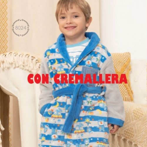 8024 CR BATA NIÑO CREMALLERA