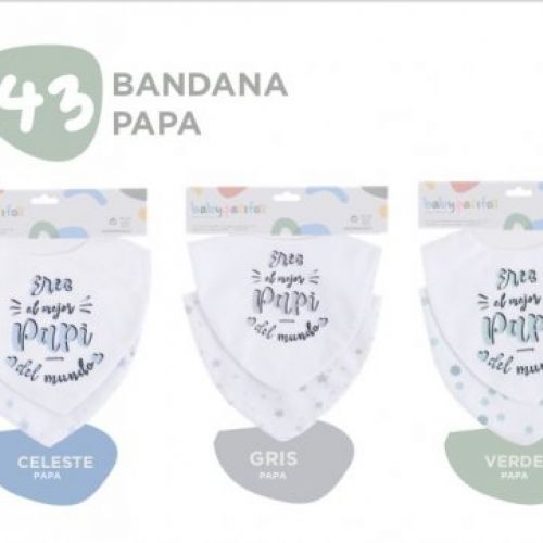 43 BABEROS BANDANA  PACK 2  PAPI BABY PASITOS