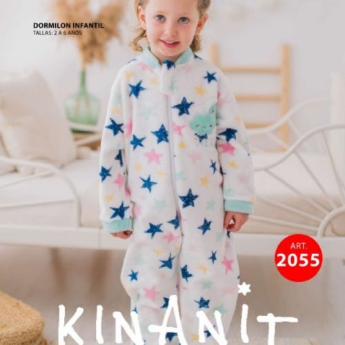 KN 2055 PIJAMA NIÑA DORMILON CORALINA 2 A 6 KINANIT