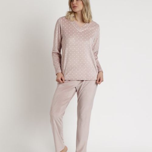 62651 PIJAMA MUJER VELVET ADMAS CLASSIC