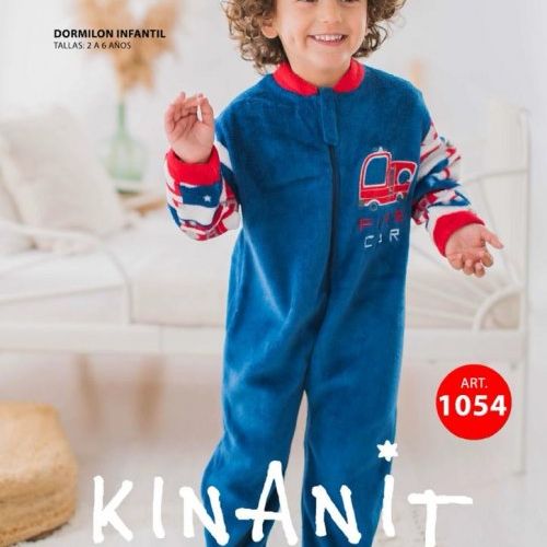 KN 1054 PIJAMA NIÑO DORMILON CORALINA 2 A 6 KINANIT